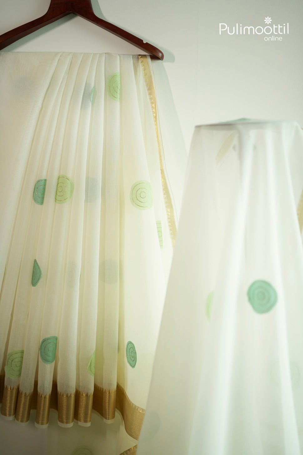Offwhite Colour Cotta Chanderi Saree