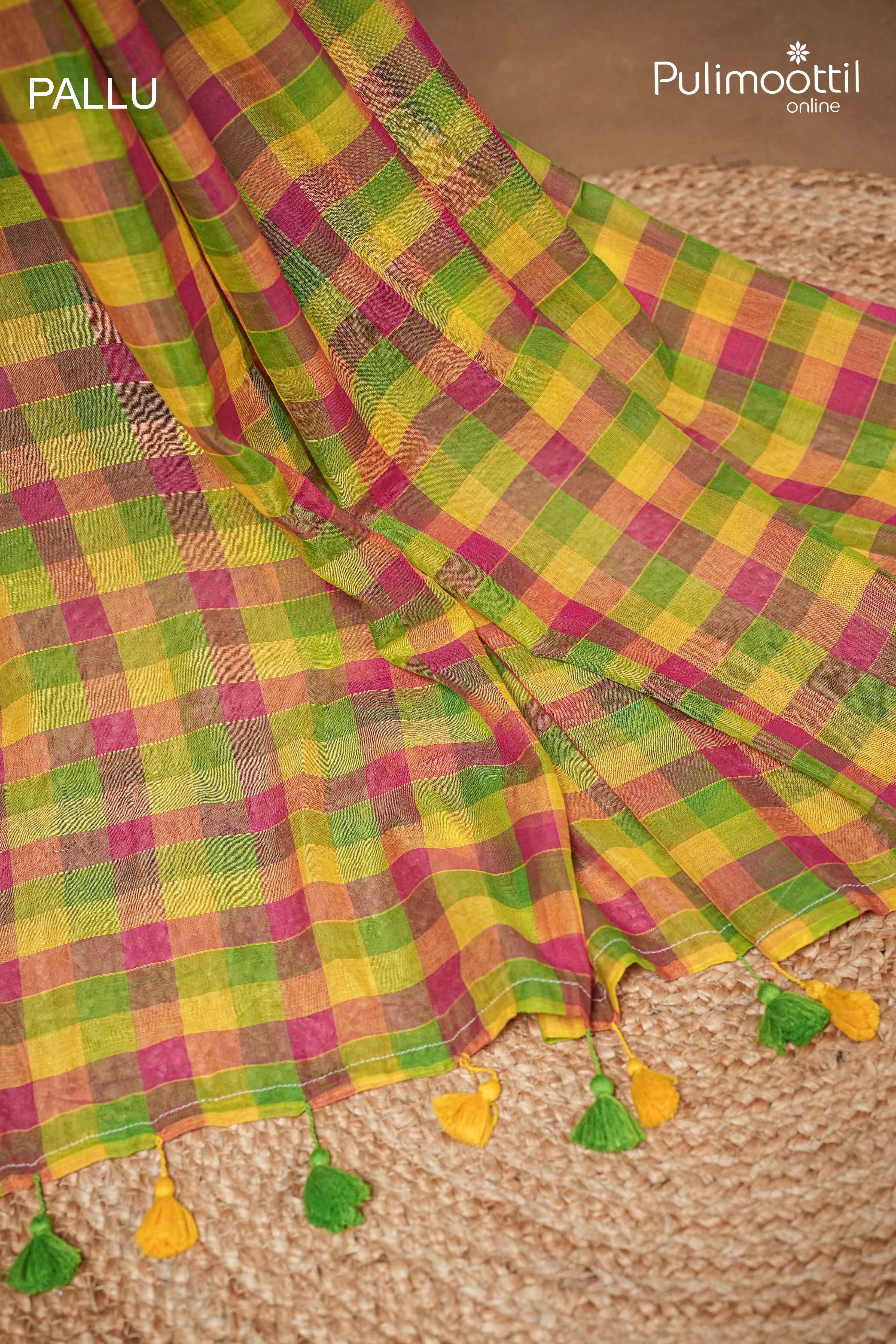 Madras Check Mul Cotton Saree