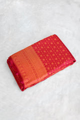 Rani Pink Color Kanchipuram Brocade Saree