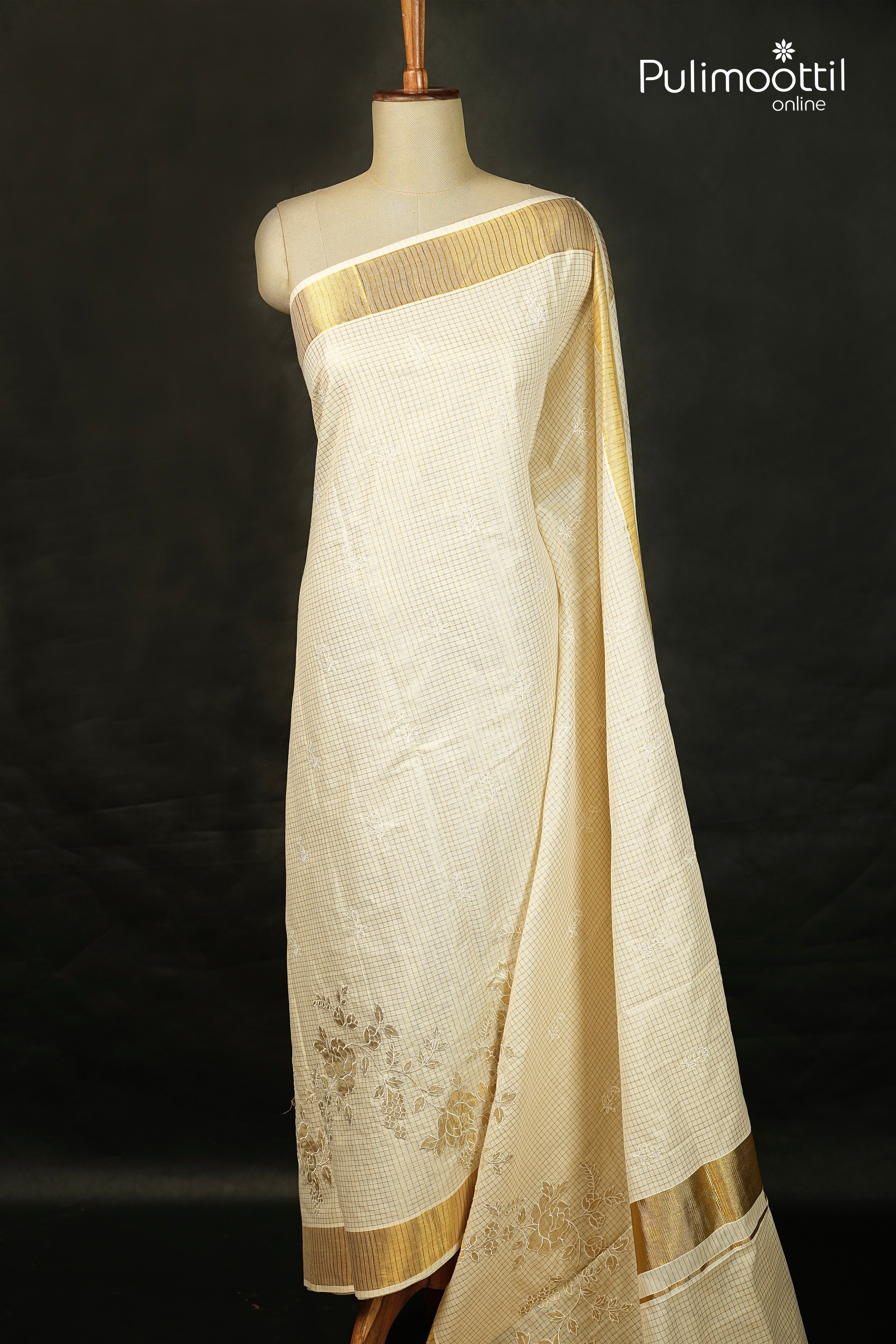 Kerala Traditional Cotton Set Saree