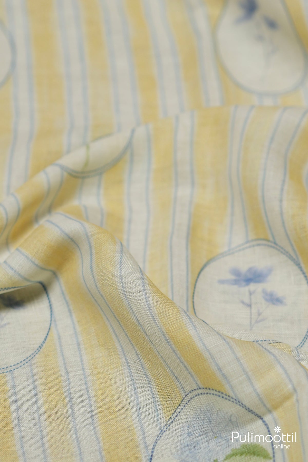 Off-White Linen Fabric