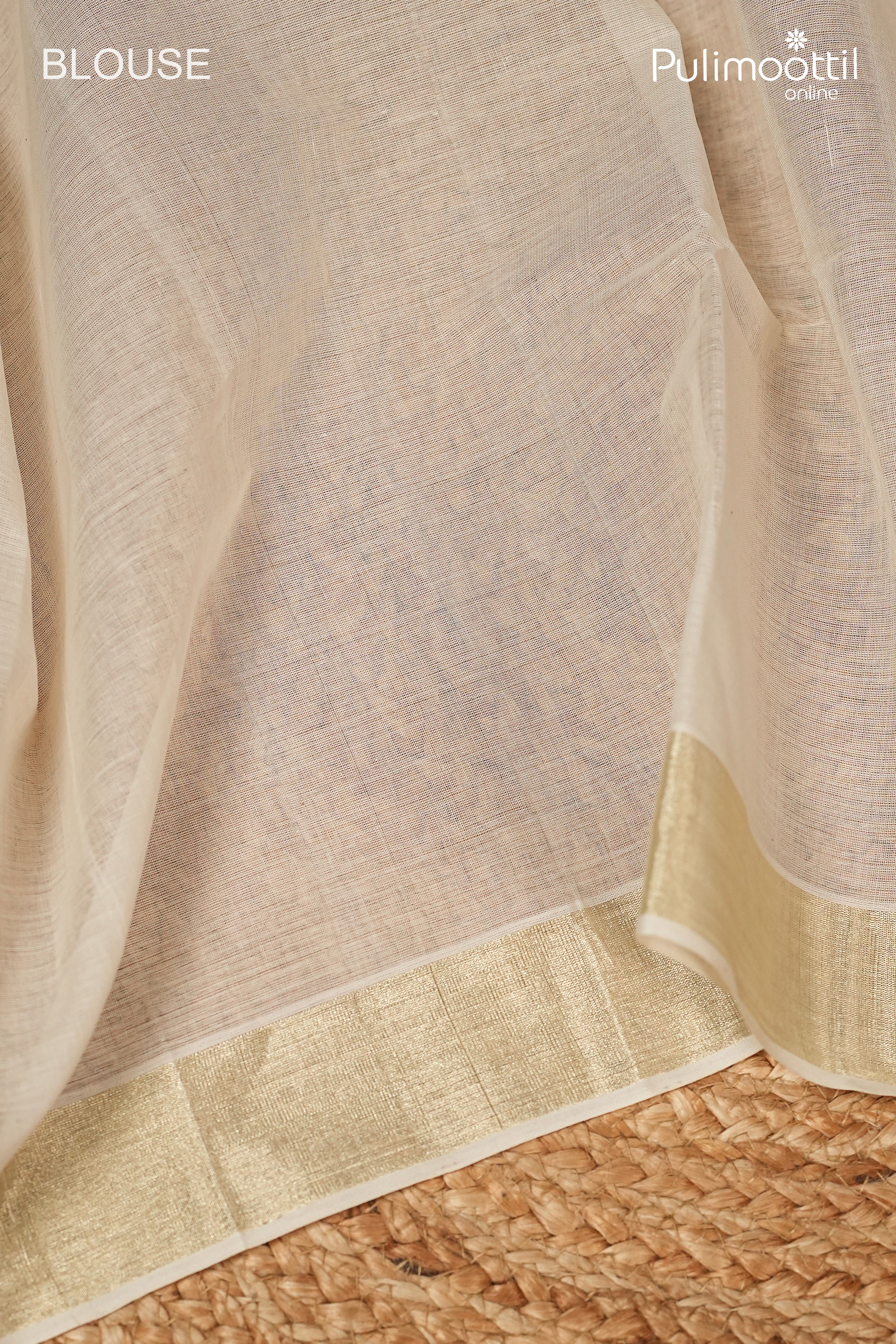 Off White Colour Balaramapuram Handloom Set Saree