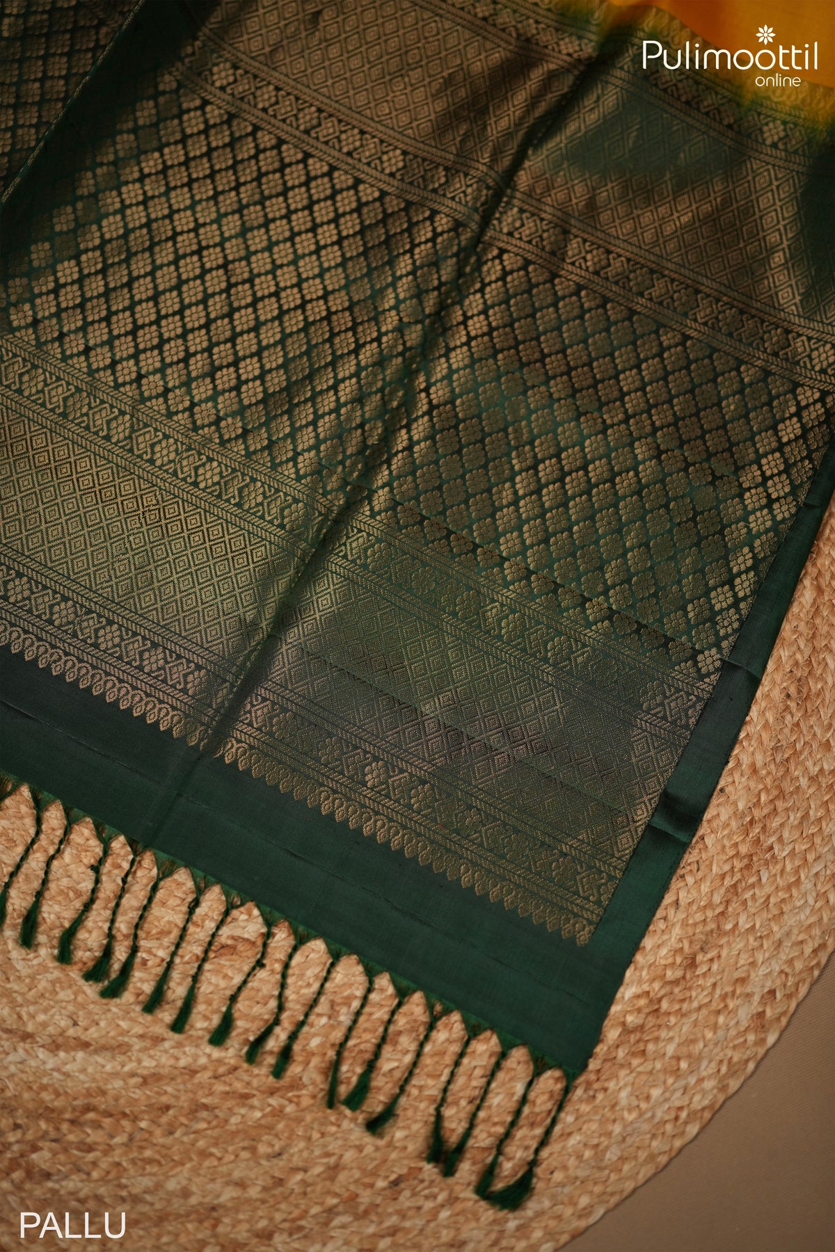 Mustard Yellow Colour Kanchipuram Soft Silk Saree