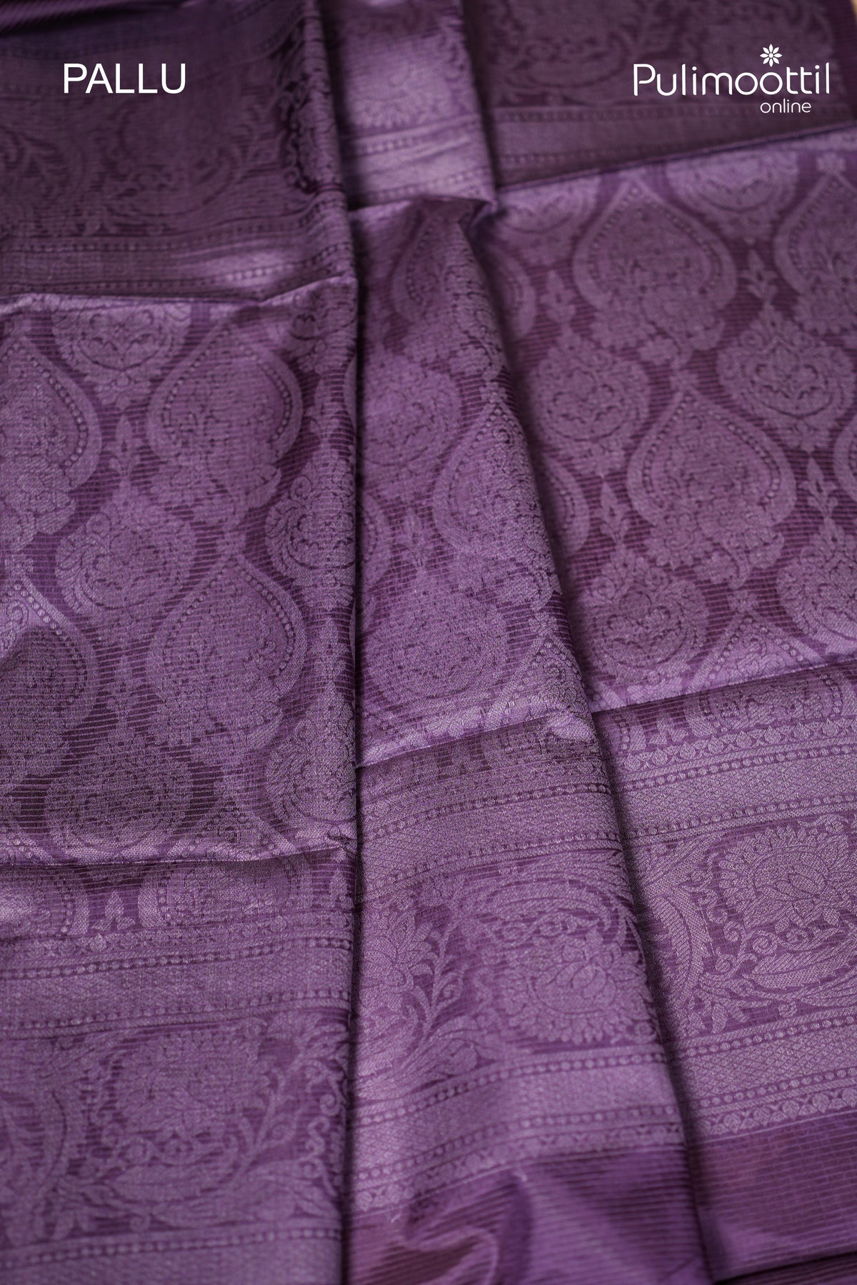 Dark Violet Colour Tussar Silk Saree
