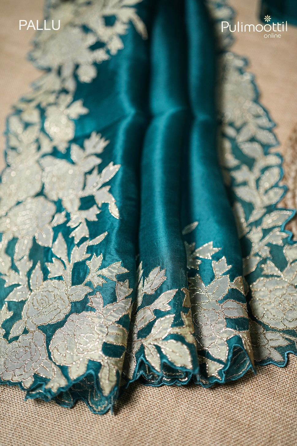 Deep Sea Green Tussar Silk Saree