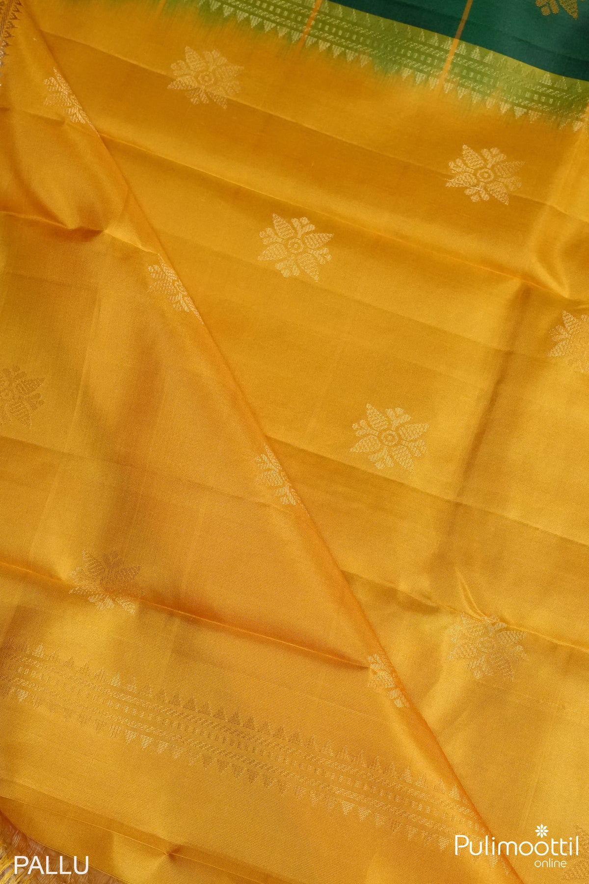 Bottle Green Colour Kanchipuram Designer Saree
