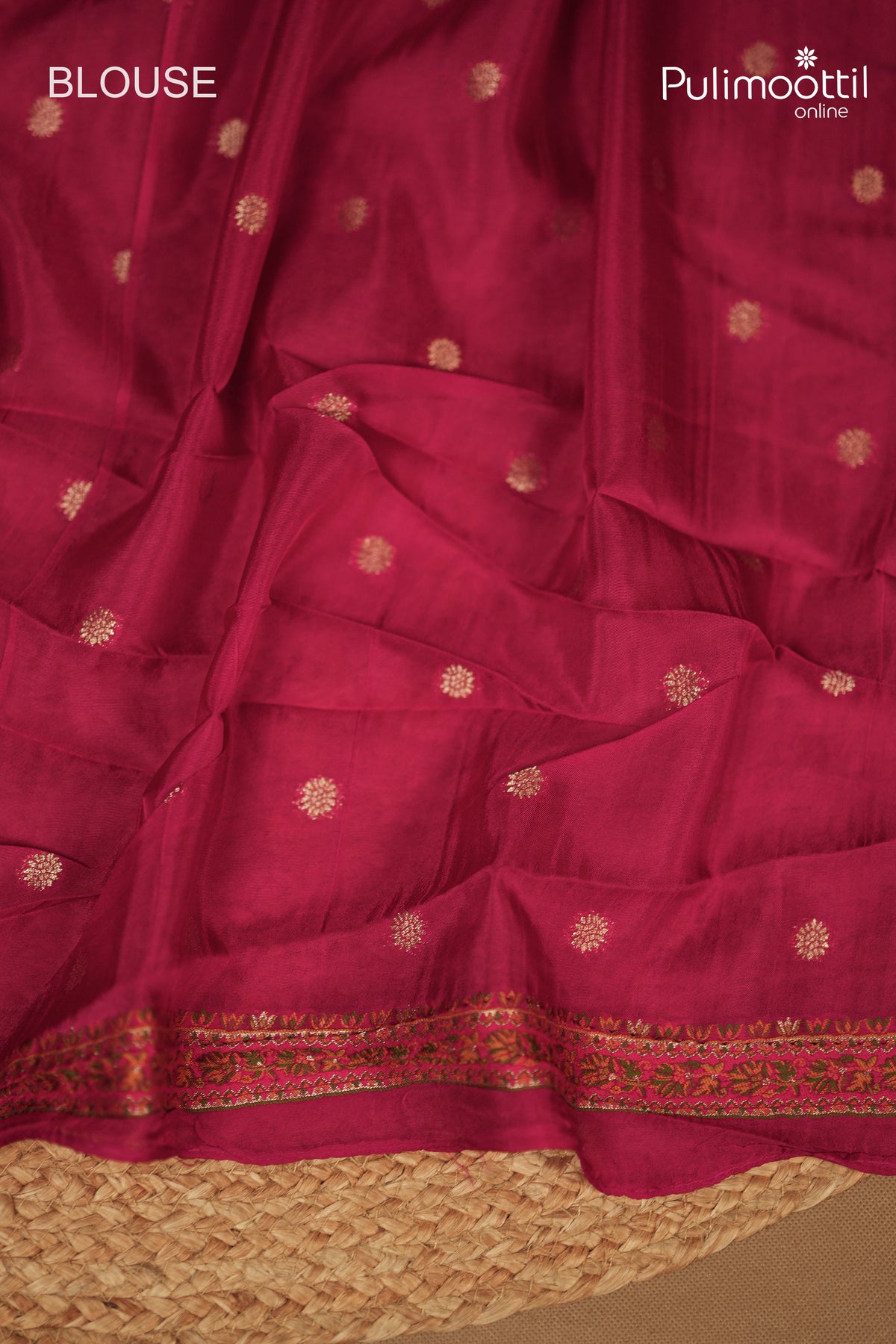 Rani Pink Colour Banarasi Saree