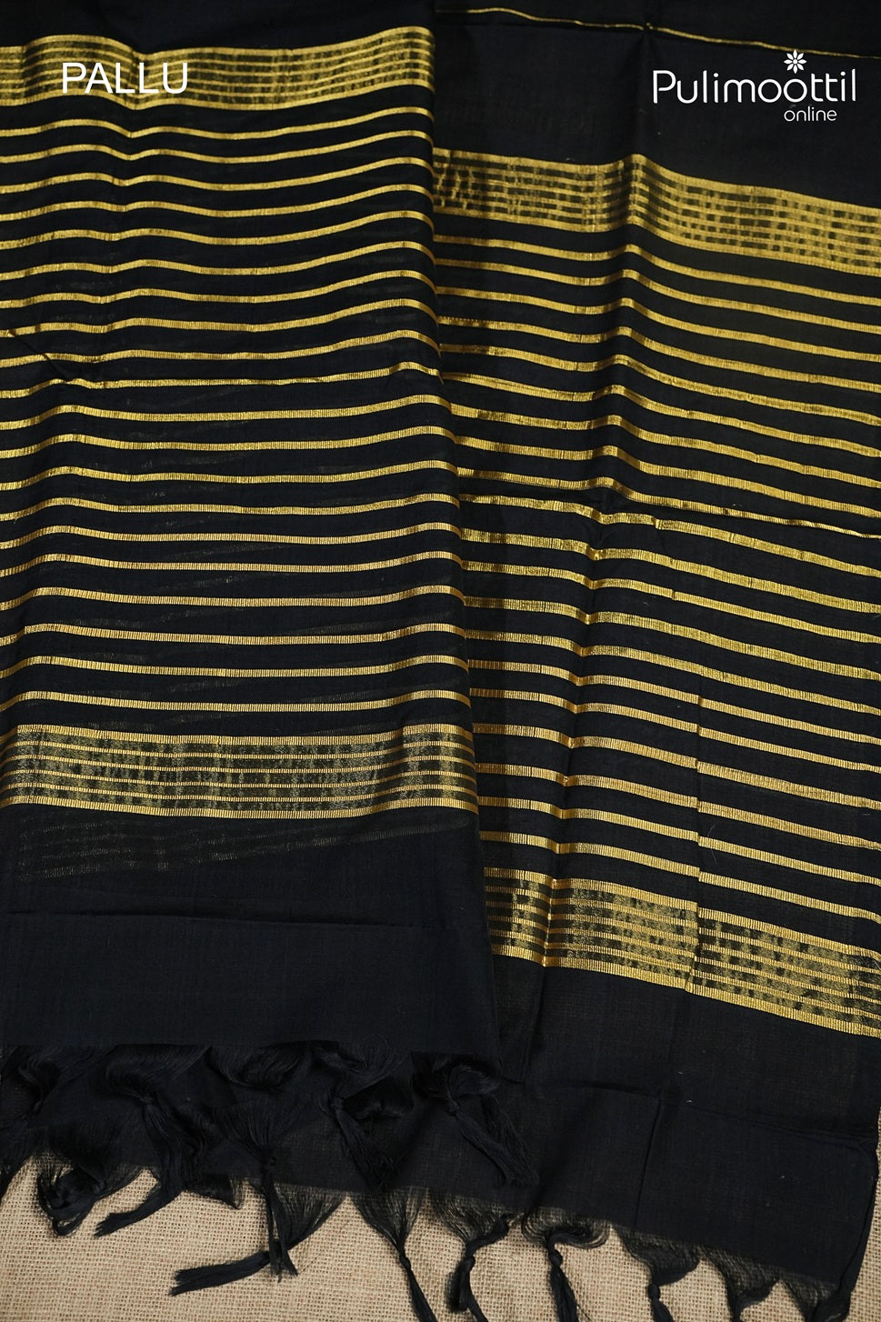 Black Colour Handloom Saree