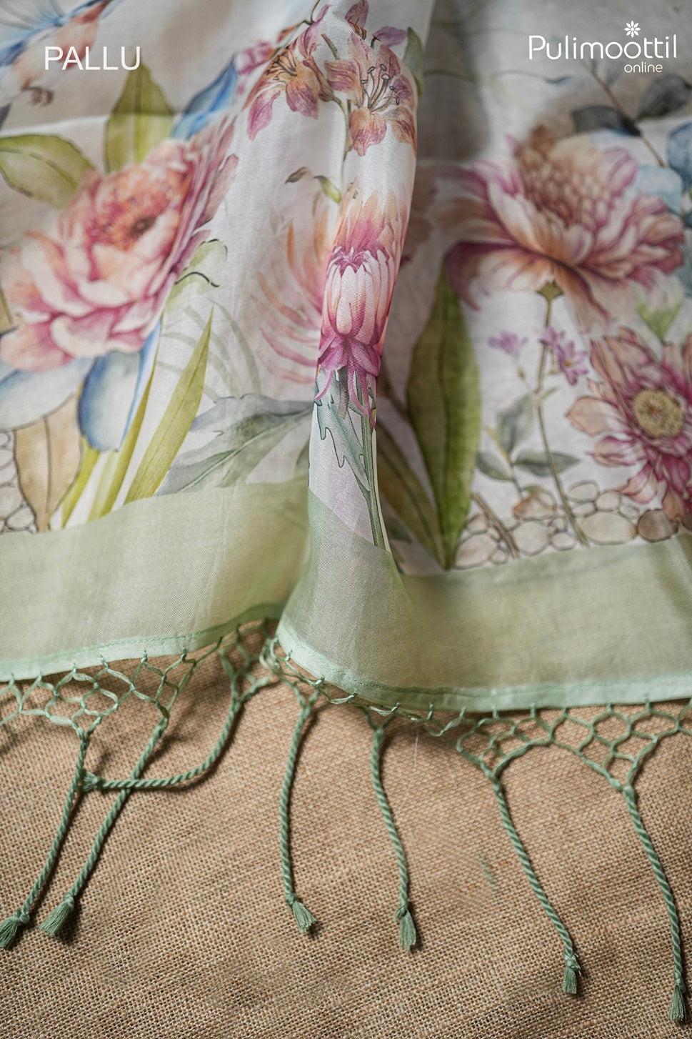 Off White Colour Cross Stitch Organza Fancy Saree