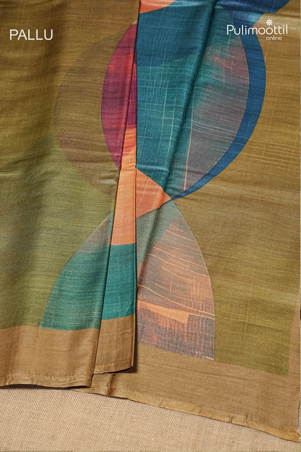 Multicolour Tussar Silk Saree