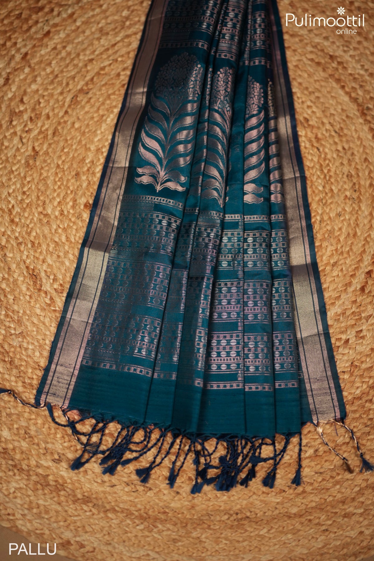 German Blue Colour Kanchipuram Soft Silk Saree
