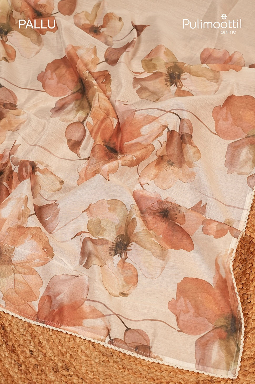 Offwhite Colour Semi chanderi Traditional Saree