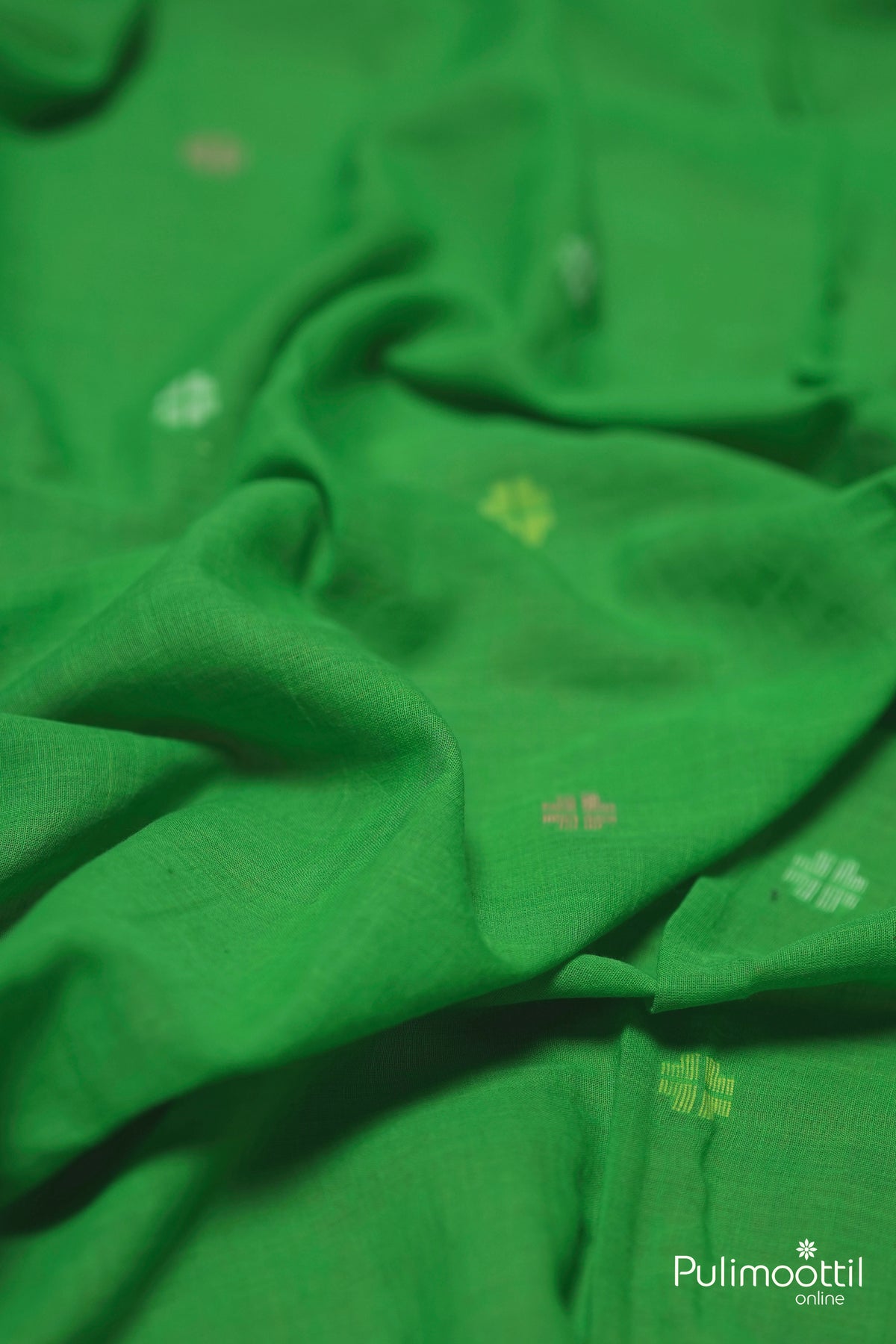 Parrot Green Cotton Fabric