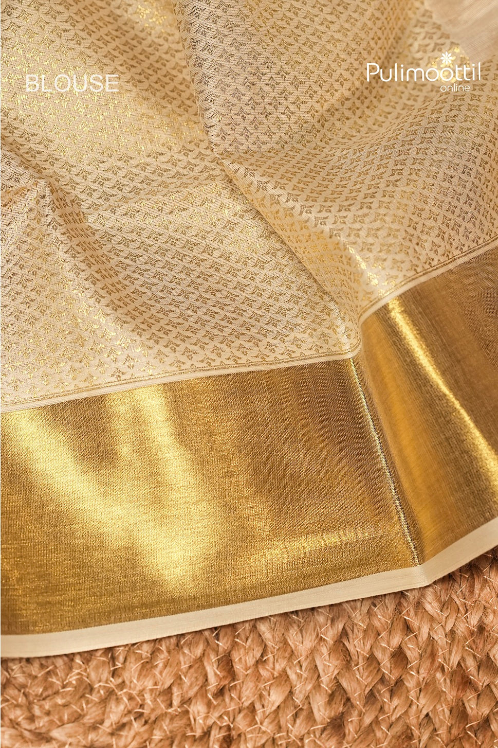 Offwhite Colour Kerala Traditional Cotton Set Saree