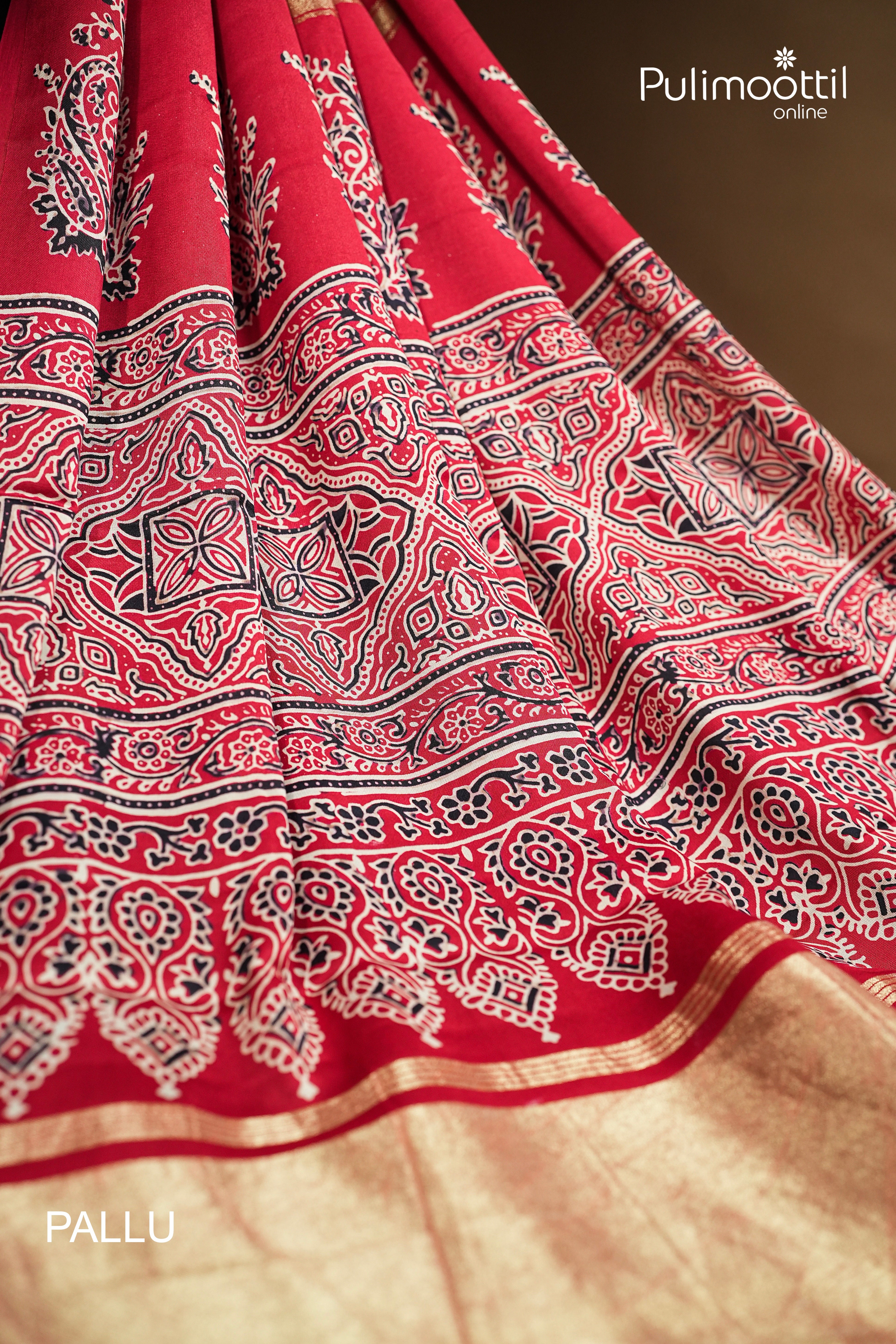 Chilly Red Colour Modal Silk Saree