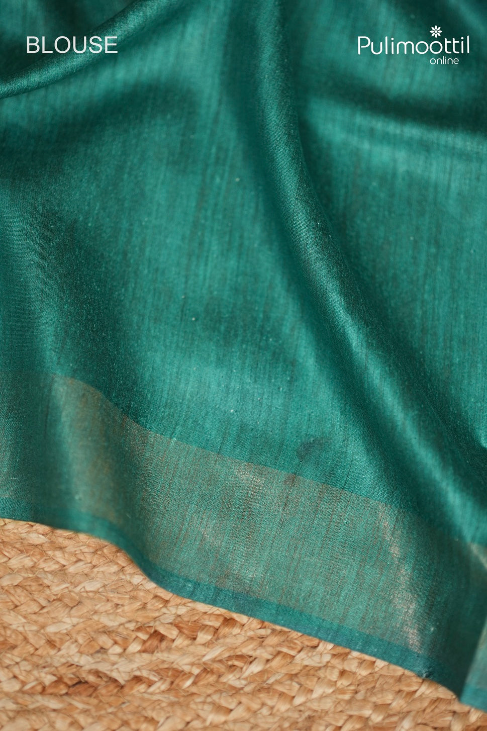 Light Chikoo Colour Tussar And Jute Silk Saree