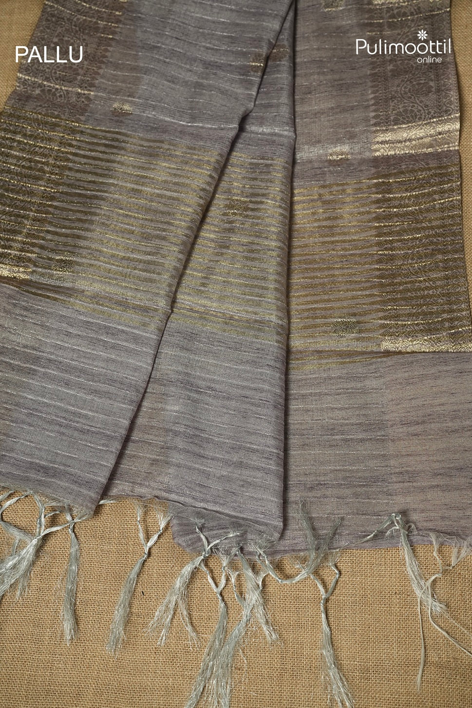 Lavender Colour Semi Tissue Saree