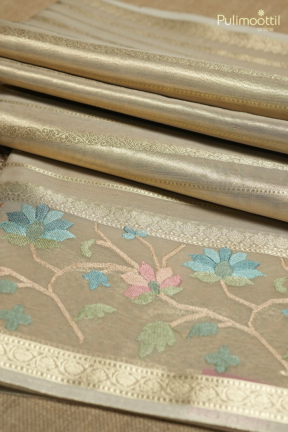 Golden Tissue Traditional Saree