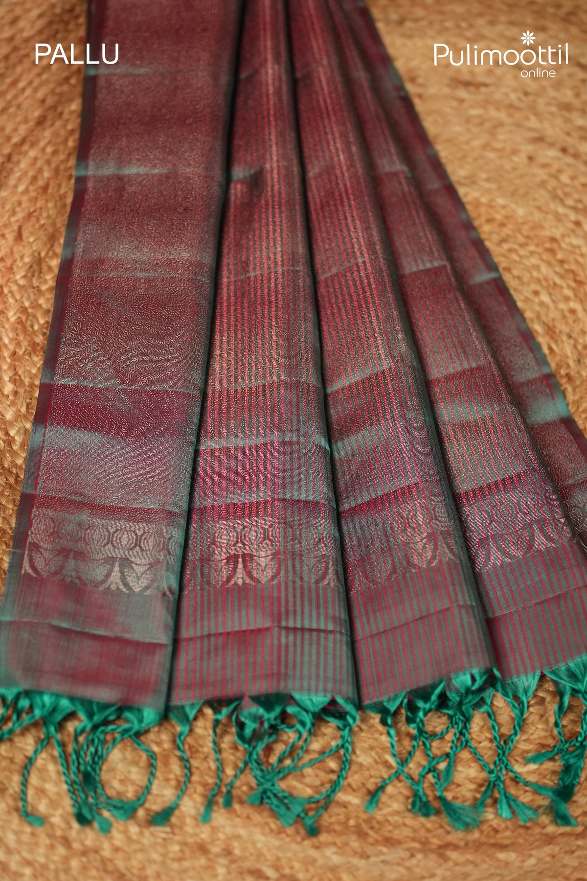 Rani Pink colour Kanchipuram Soft Silk Saree
