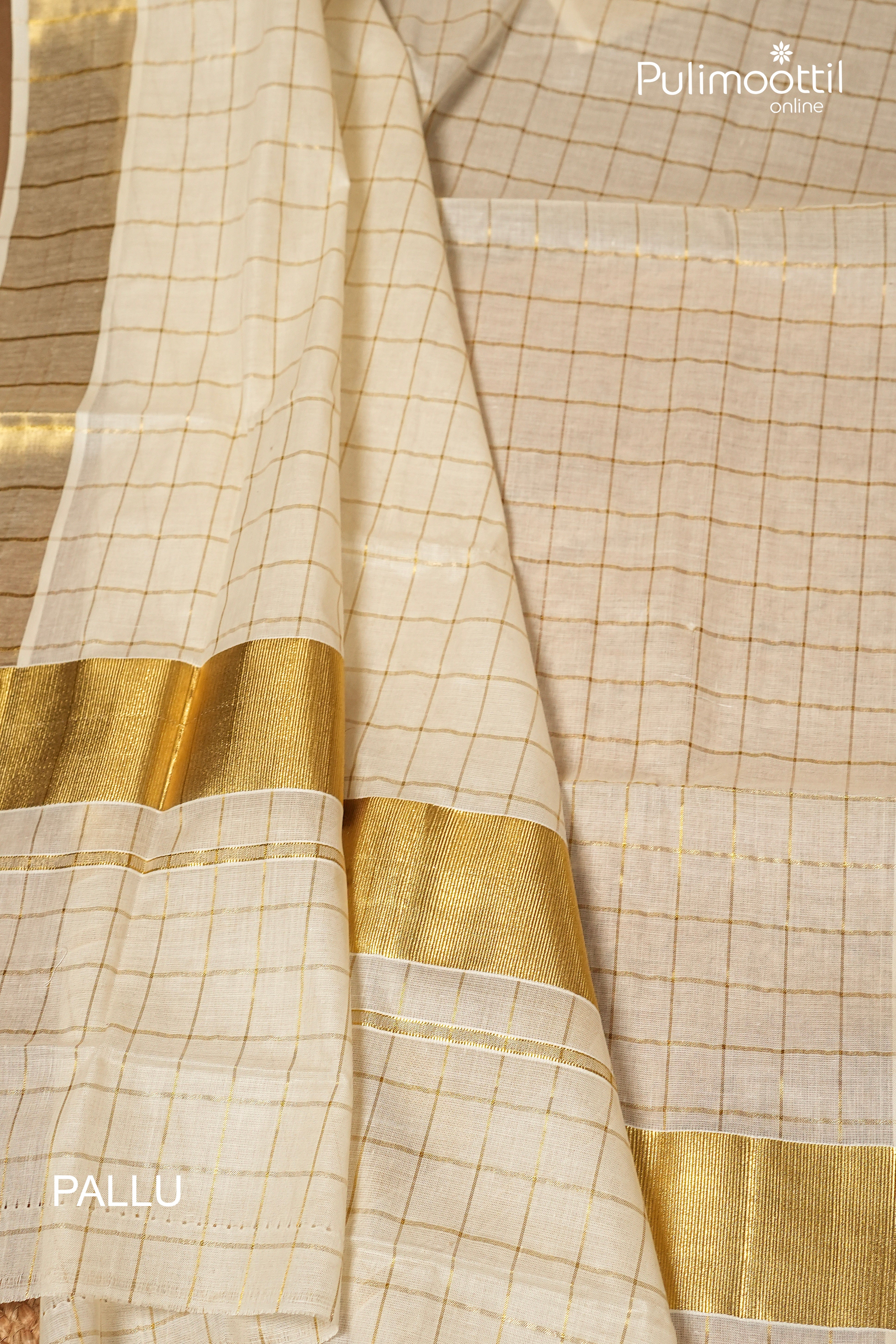 Offwhite Colour Kerala Traditional Cotton Set Saree