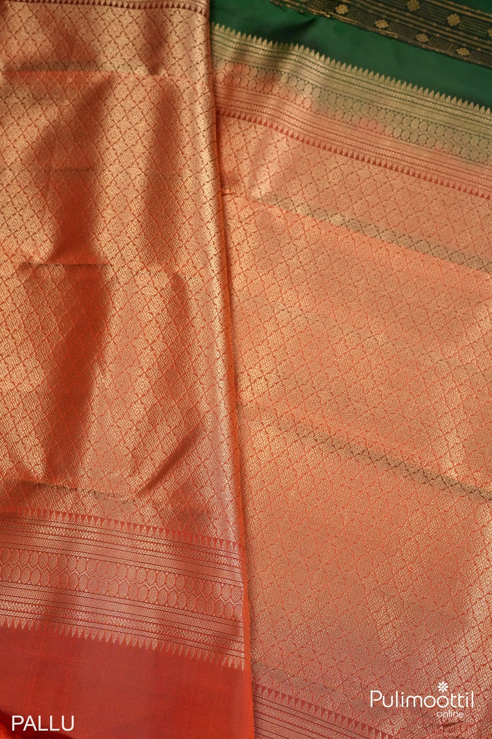 Bottle Green Colour Kanchipuram Soft Silk Saree