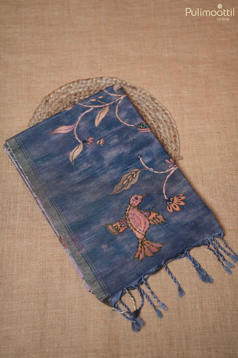 Light Onion Pink Light Colour Jute Silk Saree.