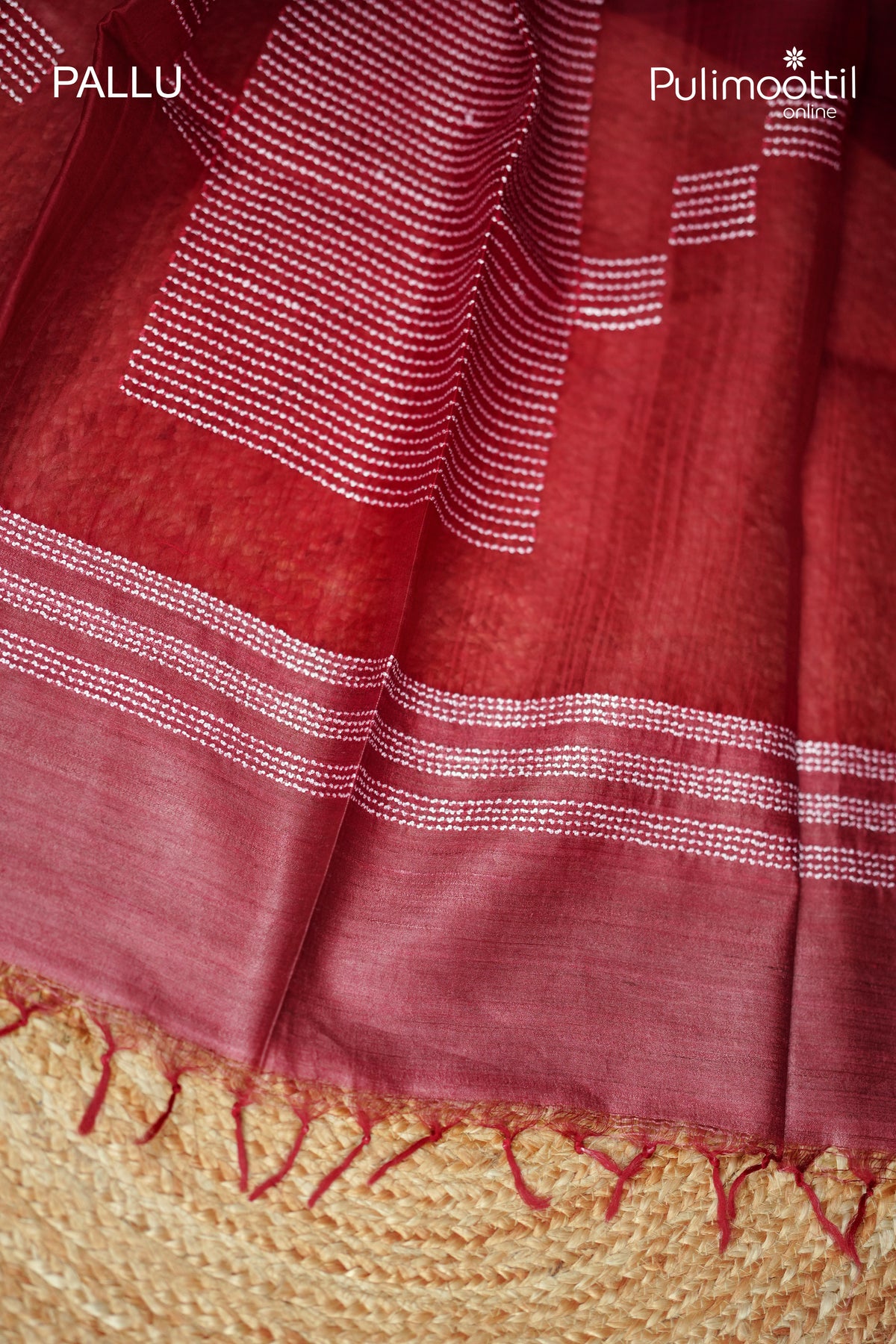 Pastel Wine Colour Jute Silk Saree