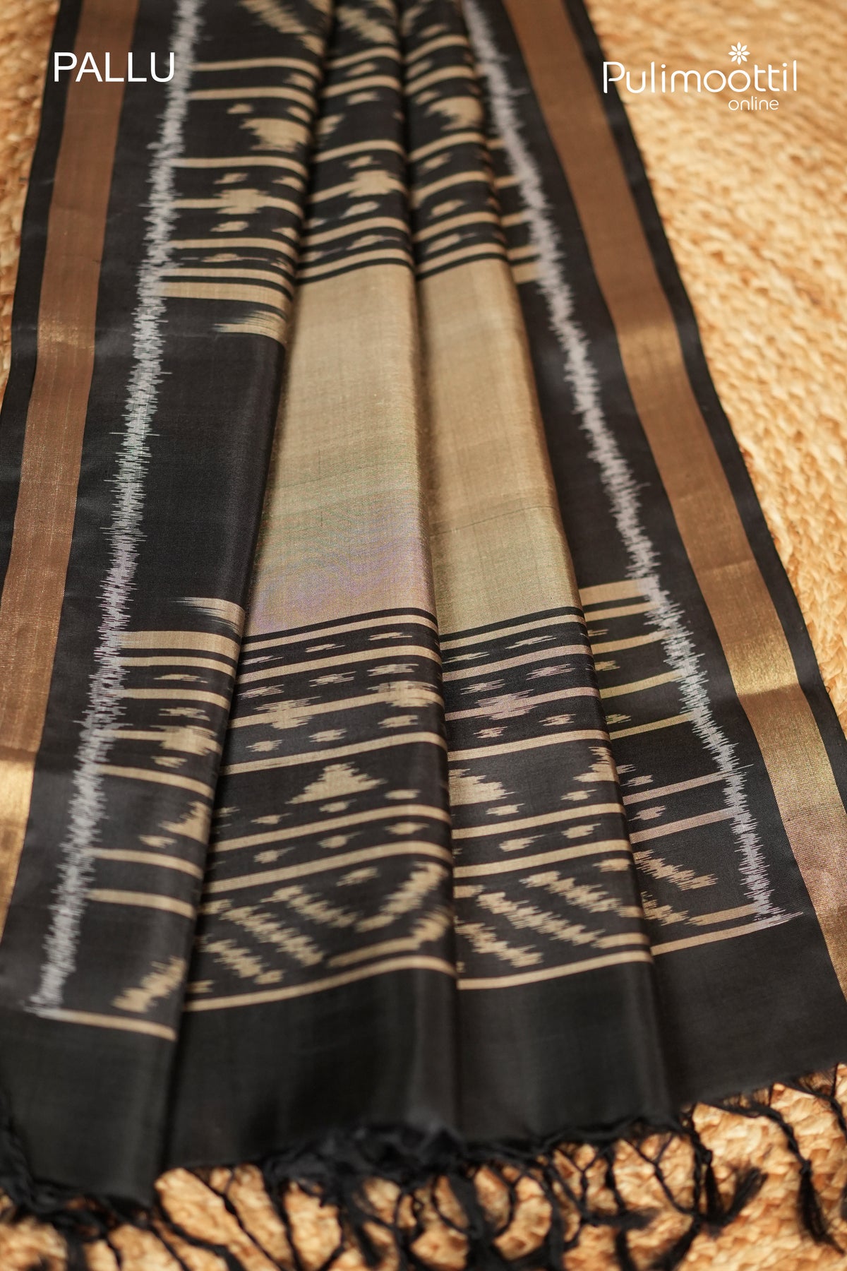 Black Colour Kanchipuram Soft Silk Saree