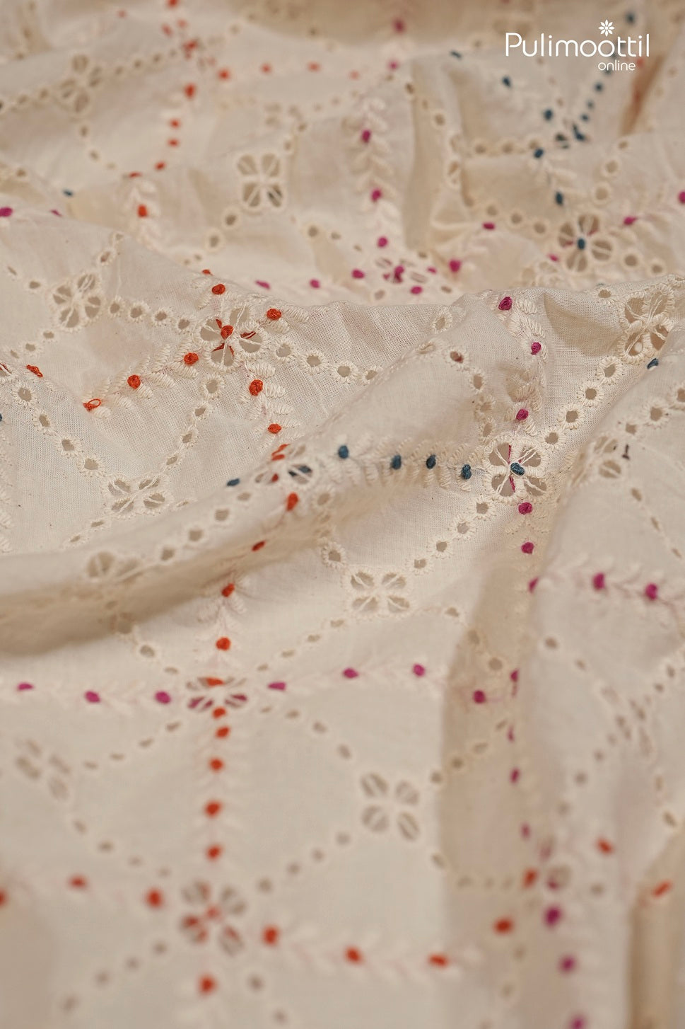 Off-white cotton Hakoba fabric
