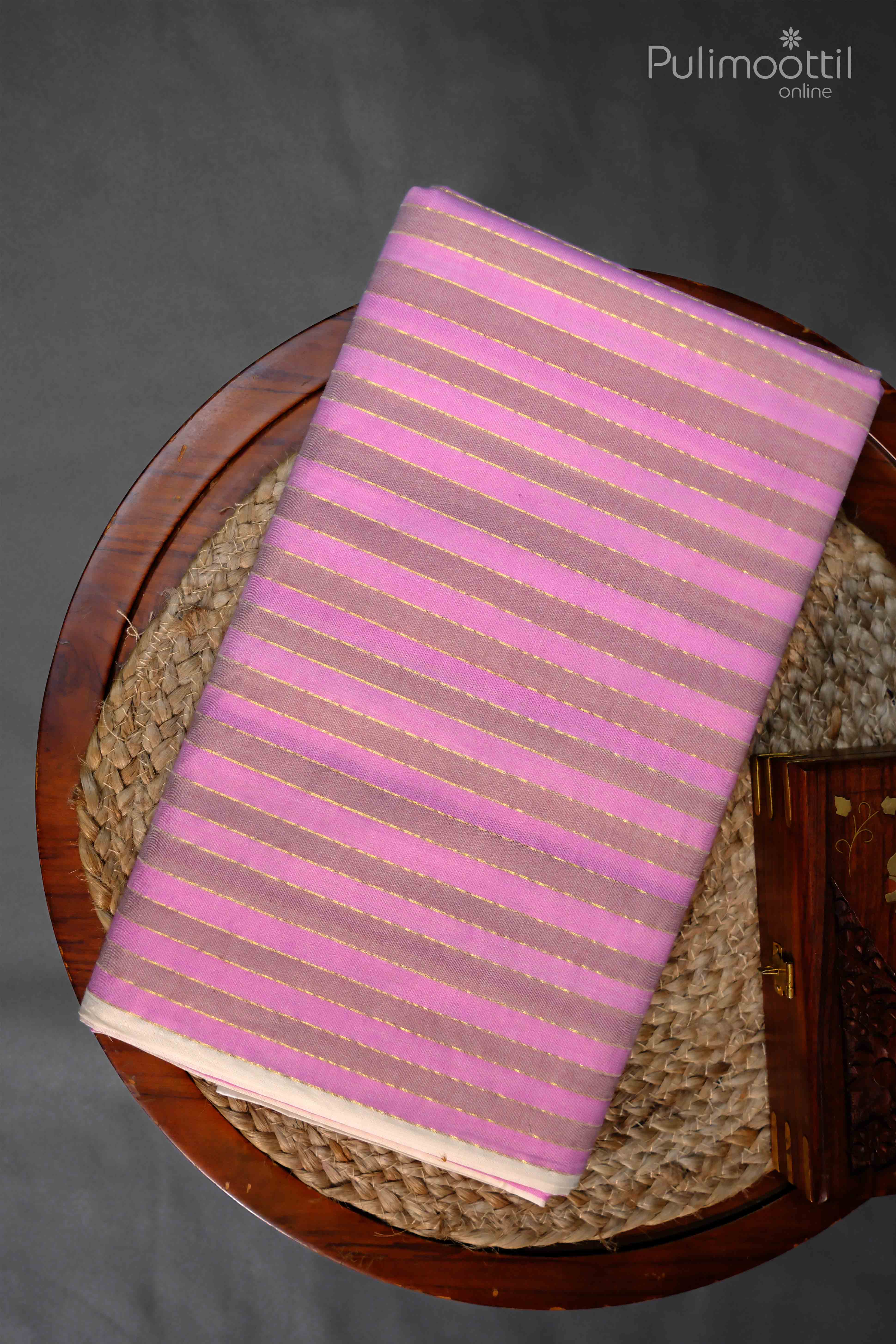 Off White Colour Handloom Cotton Kerala Set Saree