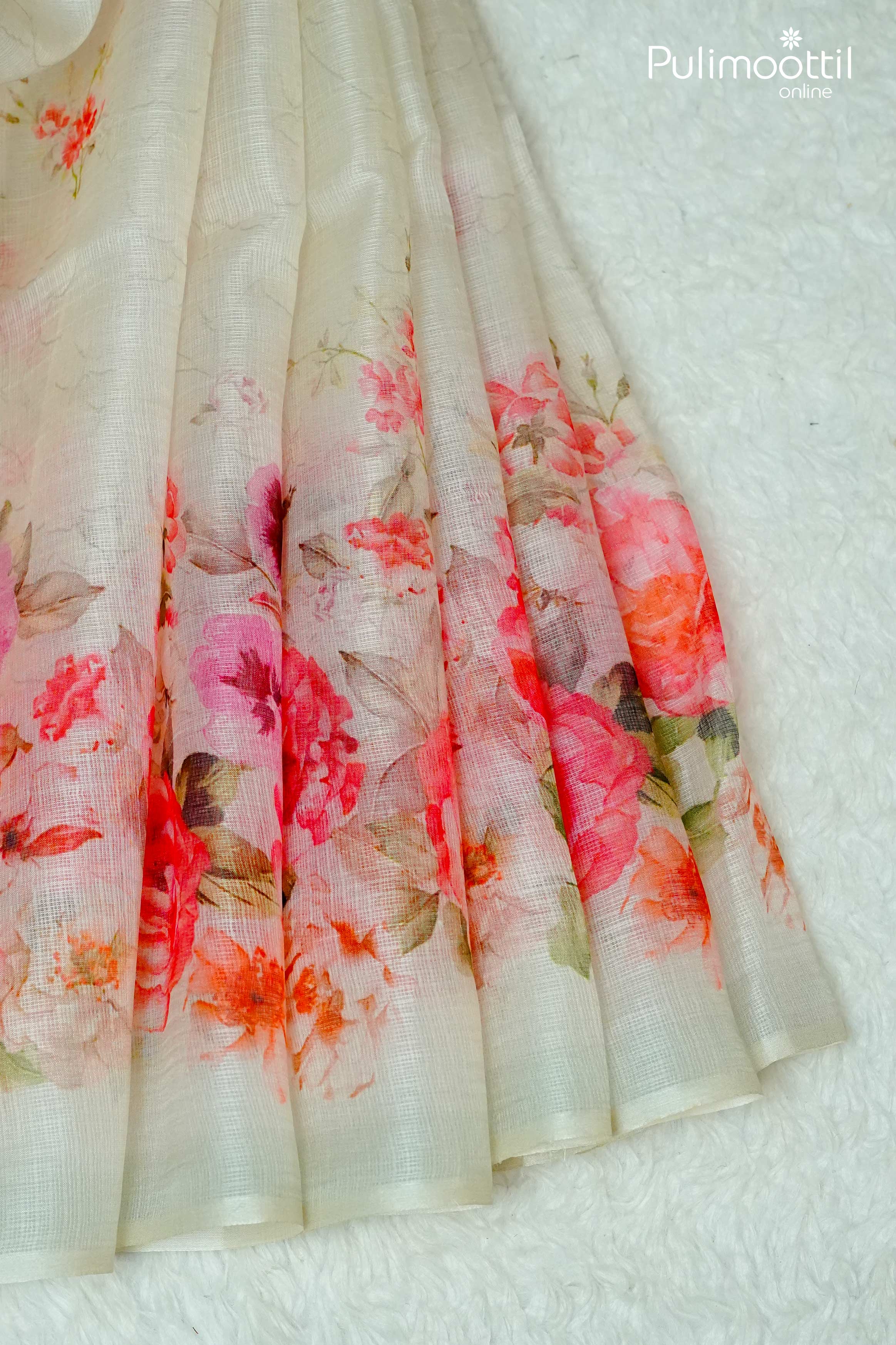 Light Pink Colour Netcota Saree.