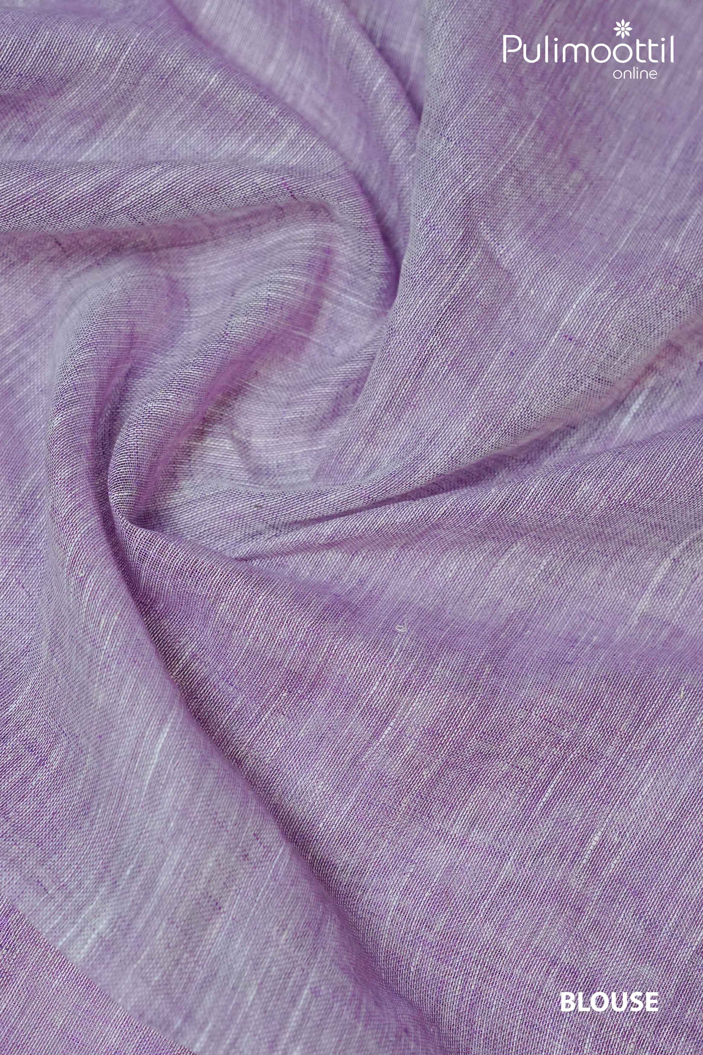 Lavender Colour Linan Saree.