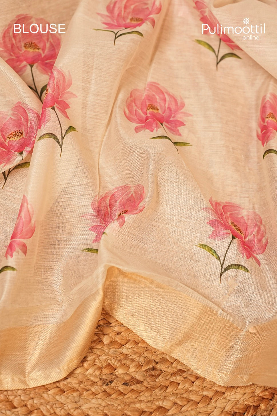 Semi Chanderi Traditional Saree
