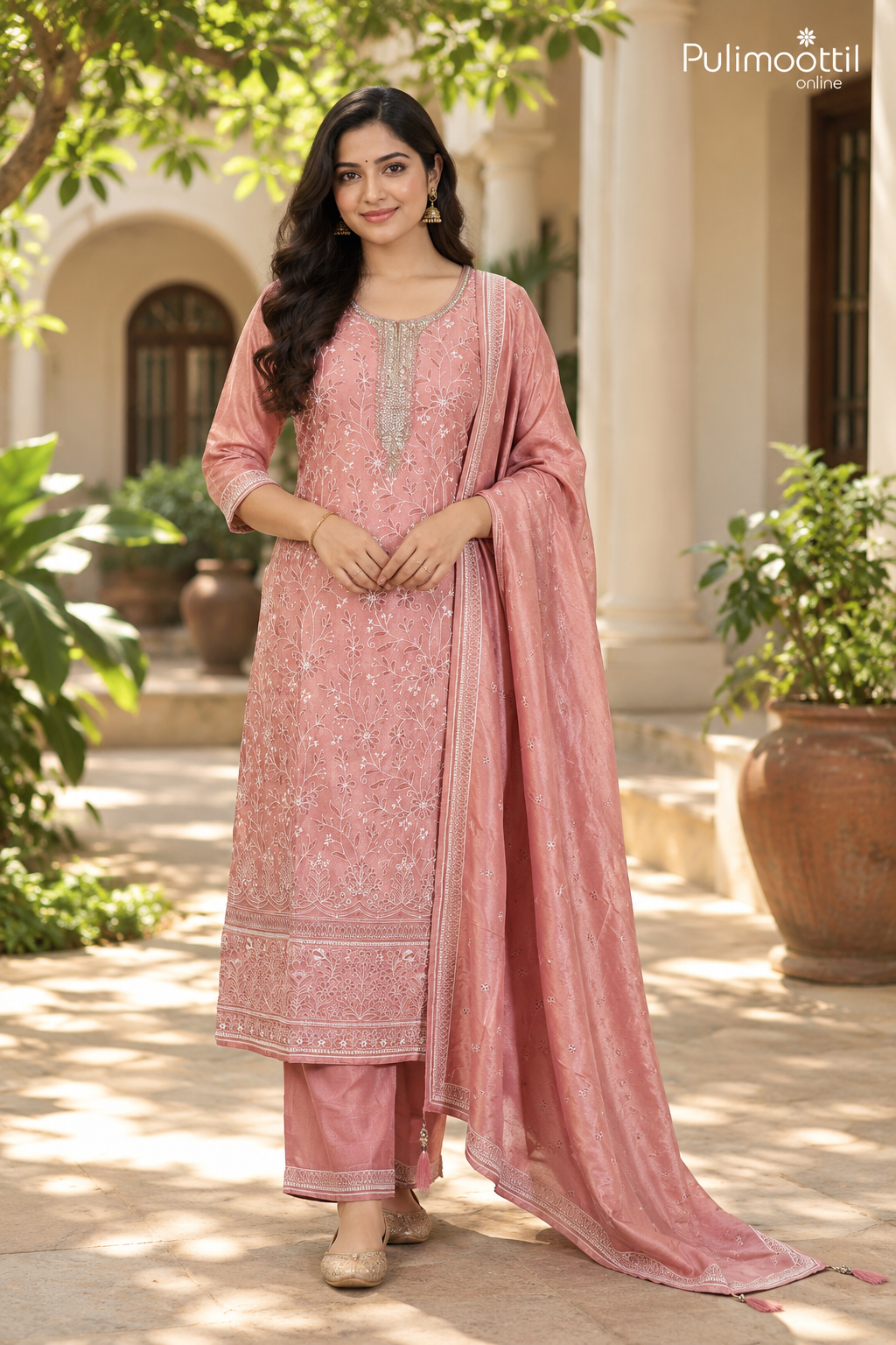 Peach Color Salwar Set