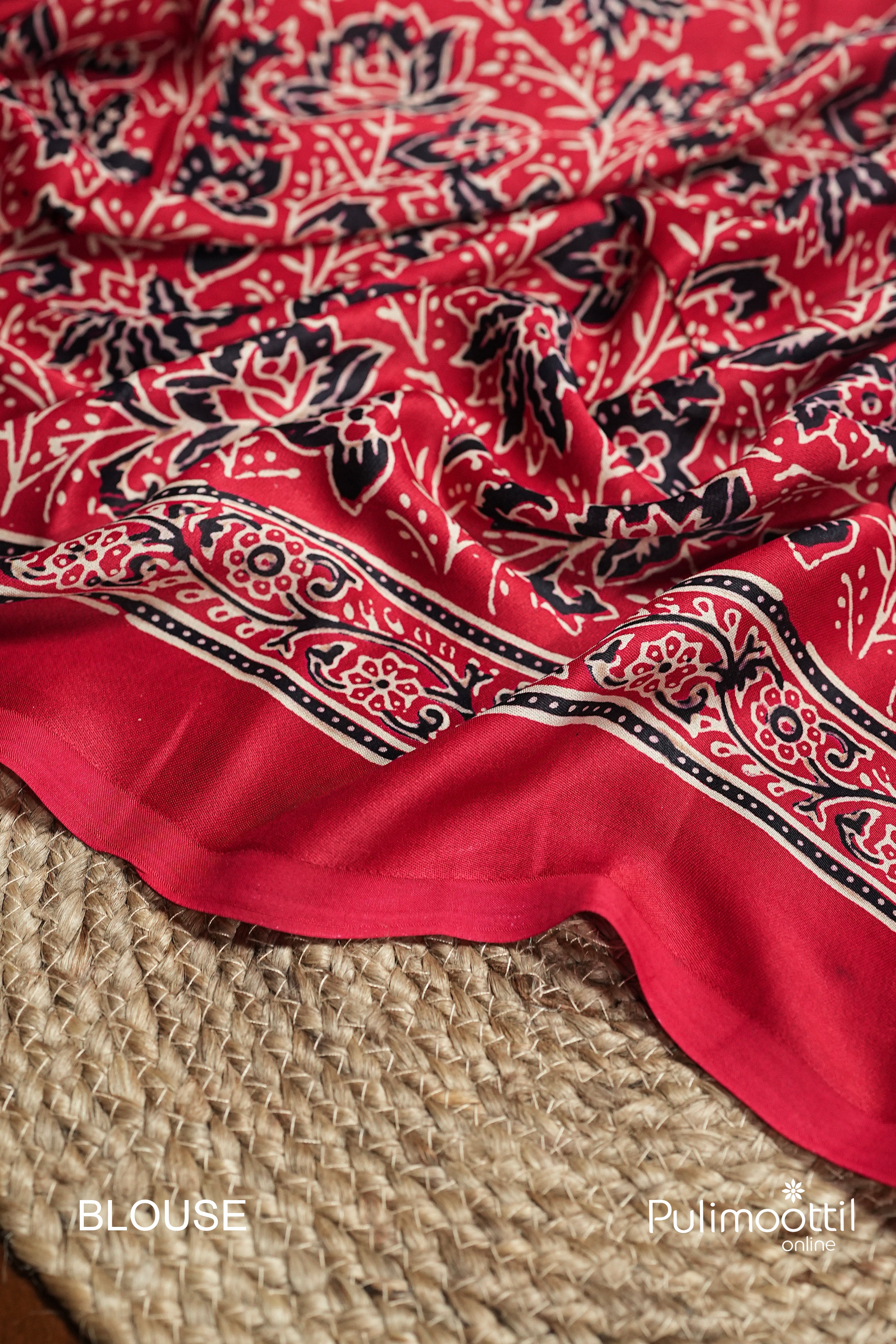 Chilly Red Colour Modal Silk Saree