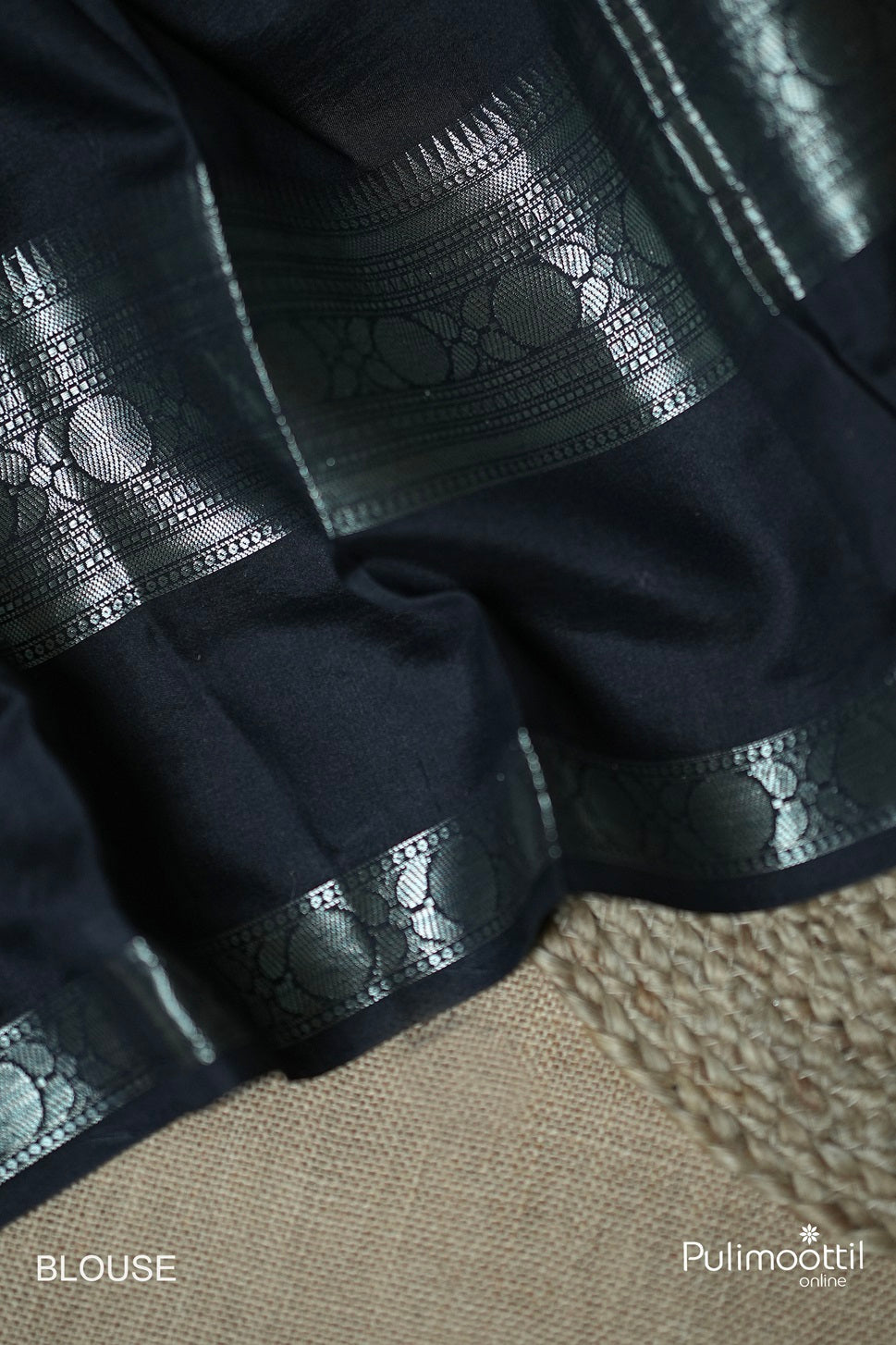 Pastel Blue Chiniya Silk Saree