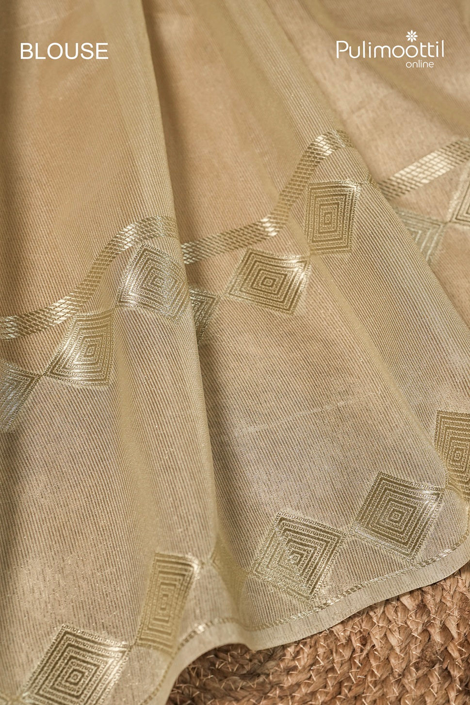Ivory Colour Organza Traditional Saree