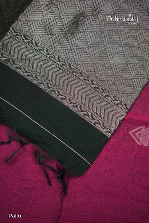 Majantha Color Cotton Silk Saree With Butta Work