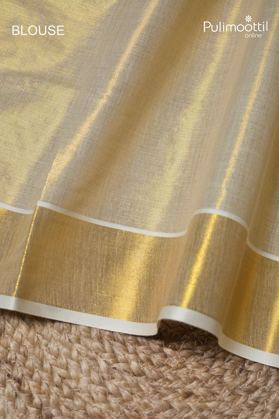 Kerala Traditional Golden Tissue Set Saree