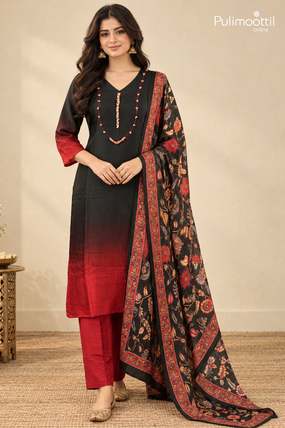 Black Ombre Salwar Set