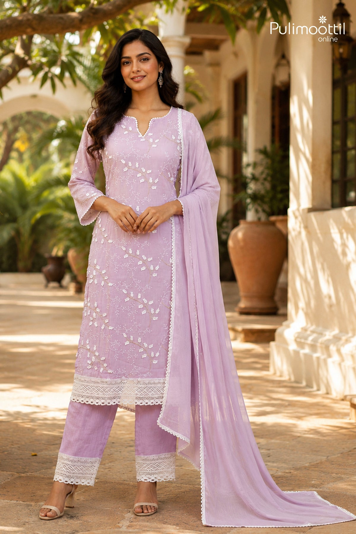 Light Peach Color Salwar Set