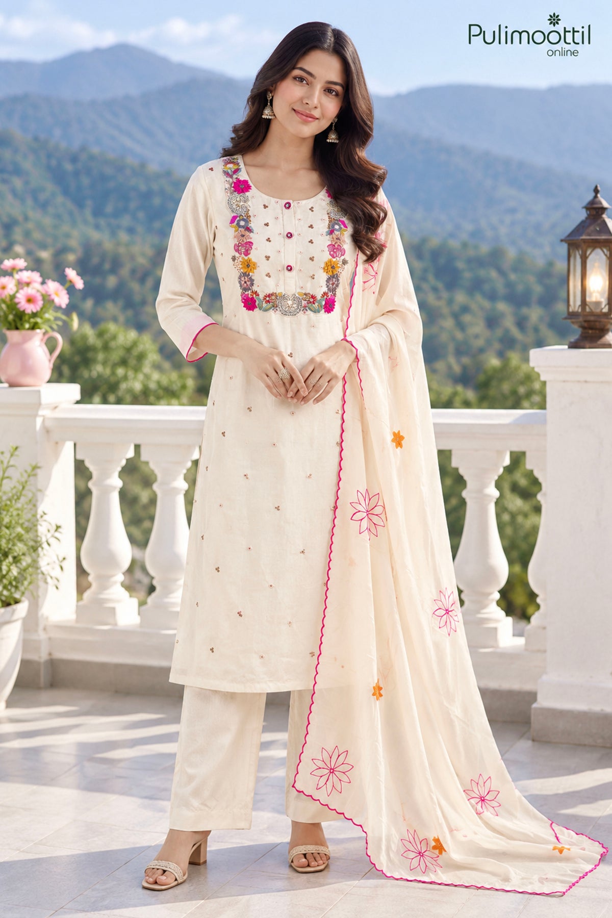 Ivory Color Salwar Set