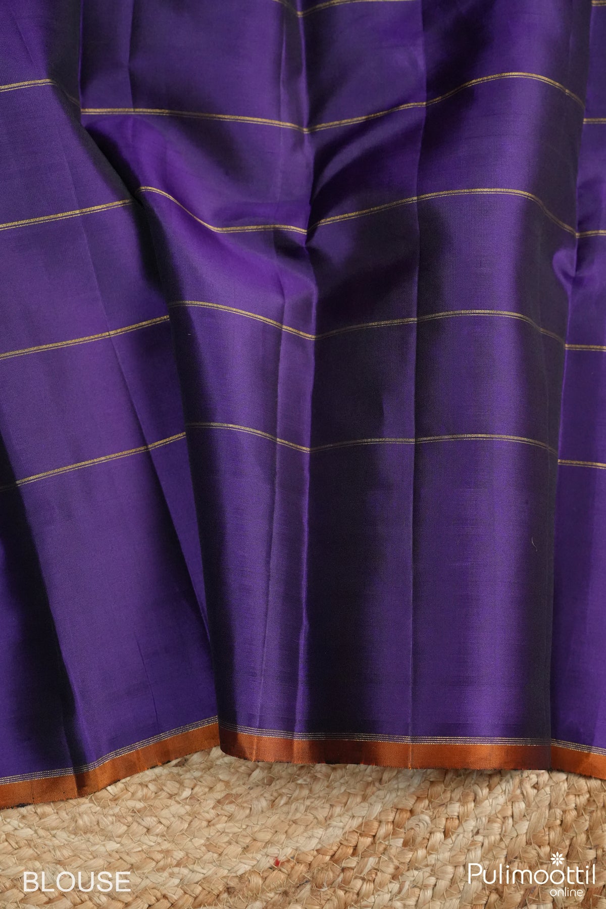 Dark Violet Colour Kanchipuram Designer Saree