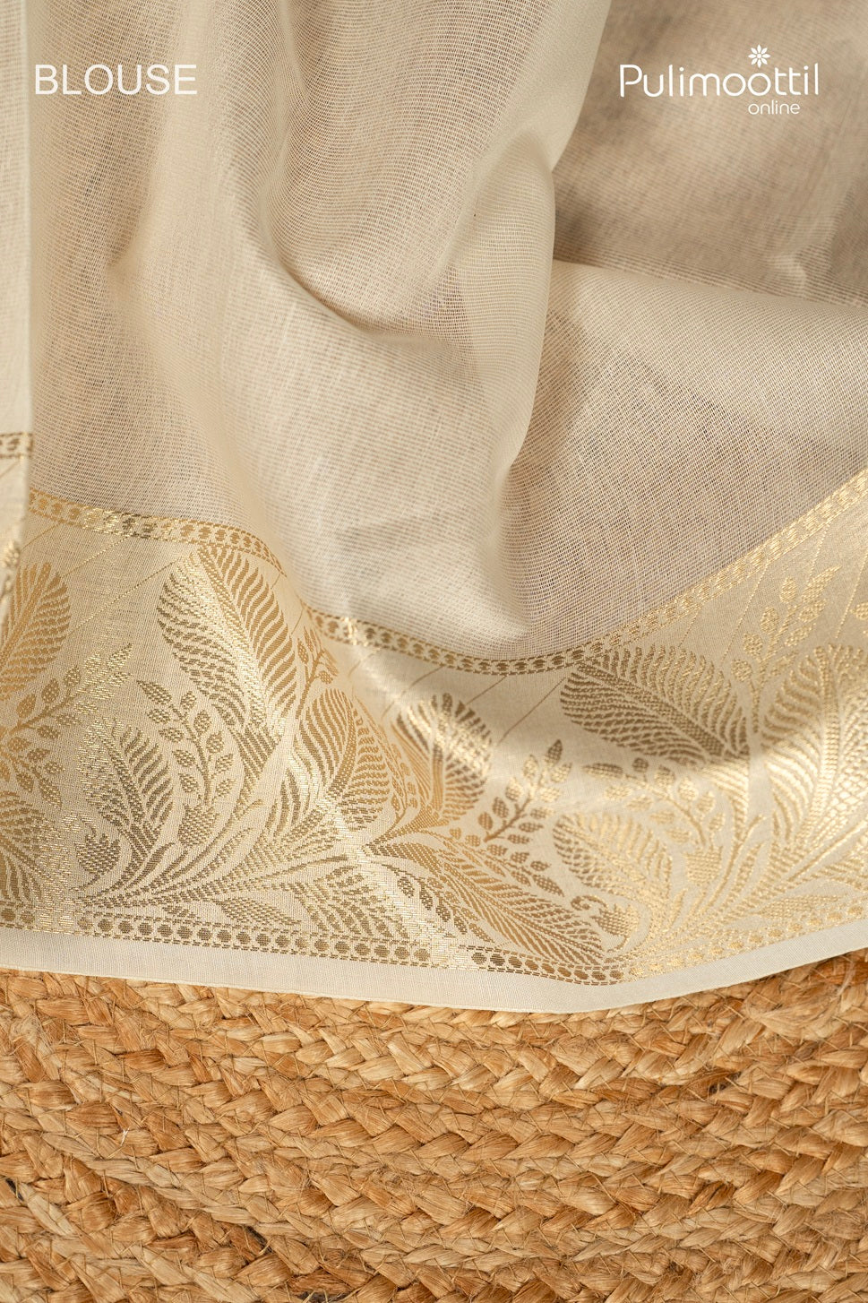 OffWhite Colour Net Cotta Fancy Saree