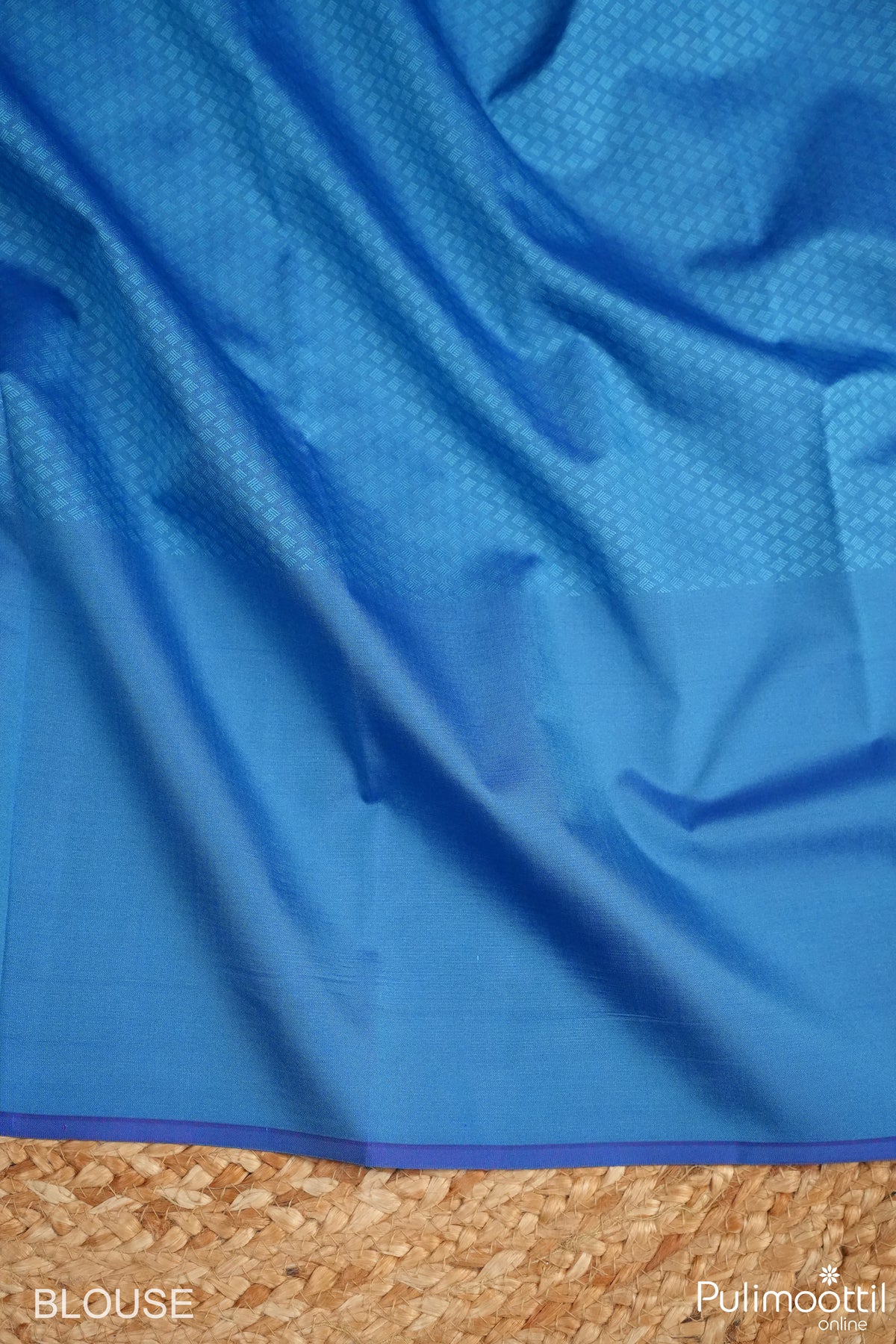 Cerulean Blue Kanchipuram Saree