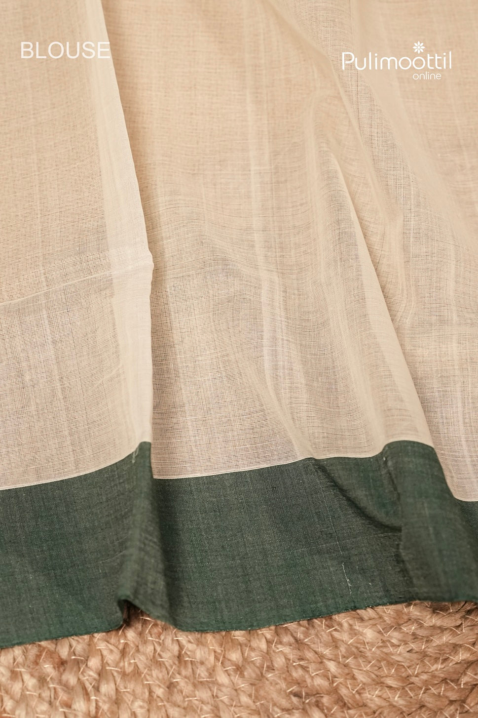 Offwhite Colour Kerala Traditional Handloom Set Saree