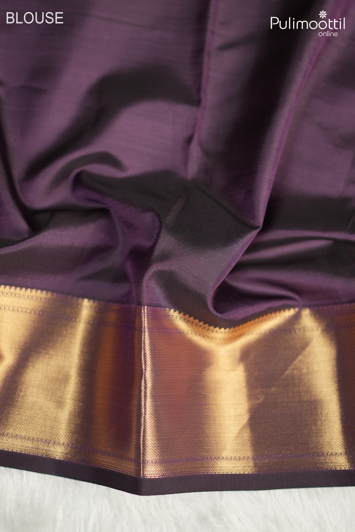 Purple Colour Kanchipuram Soft Silk Saree.