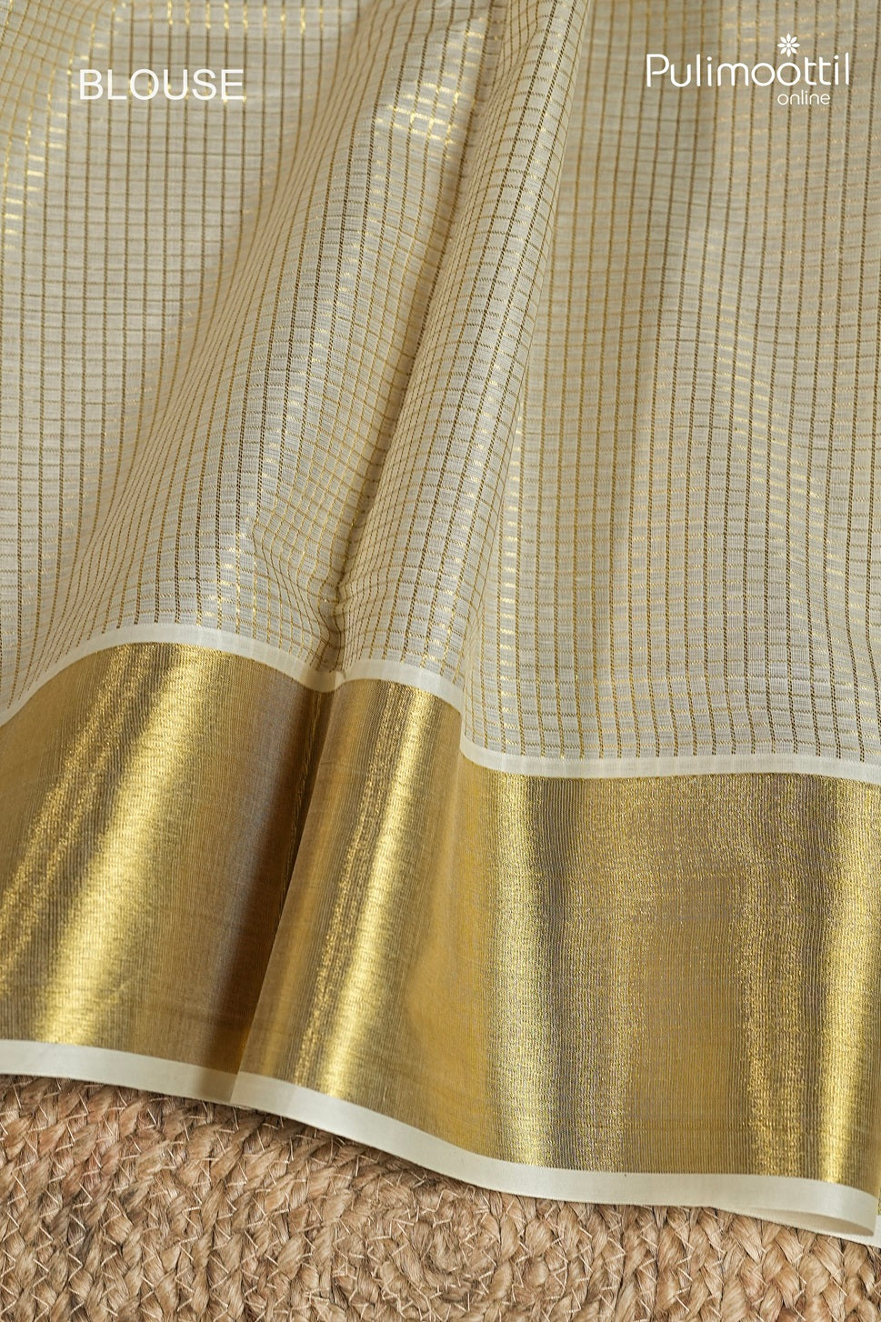 Off White Colour Kerala Traditional Set Saree