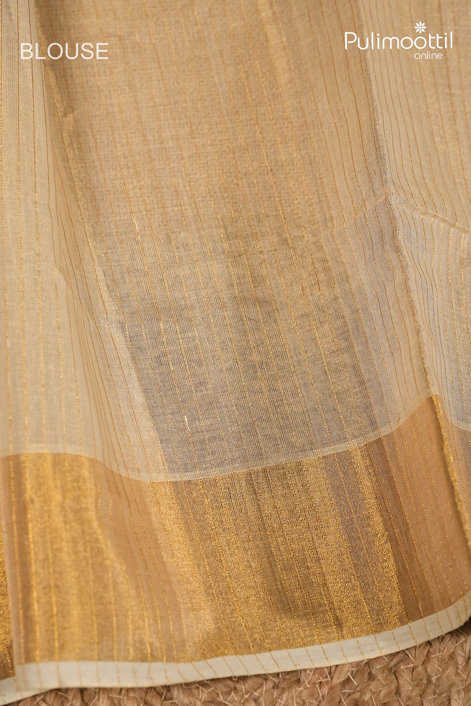 Kerala Traditional Golden Tissue Handloom Set Saree