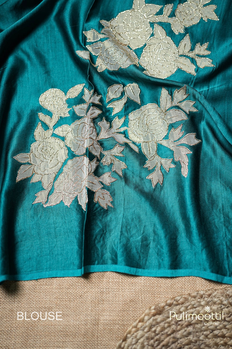 Deep Sea Green Tussar Silk Saree